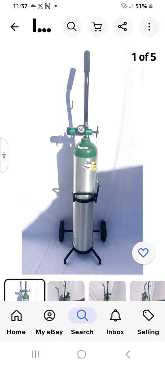 Used Oxygen Tank and Cart with Regulator as well as new Cann - Houston, Texas