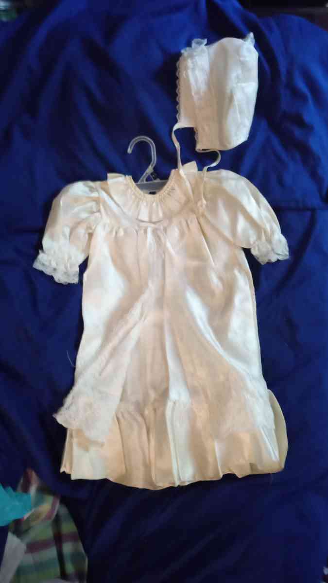 2 antique christening gowns w bonnets and slip - Indian Trail, North Carolina - FleaMarketBay