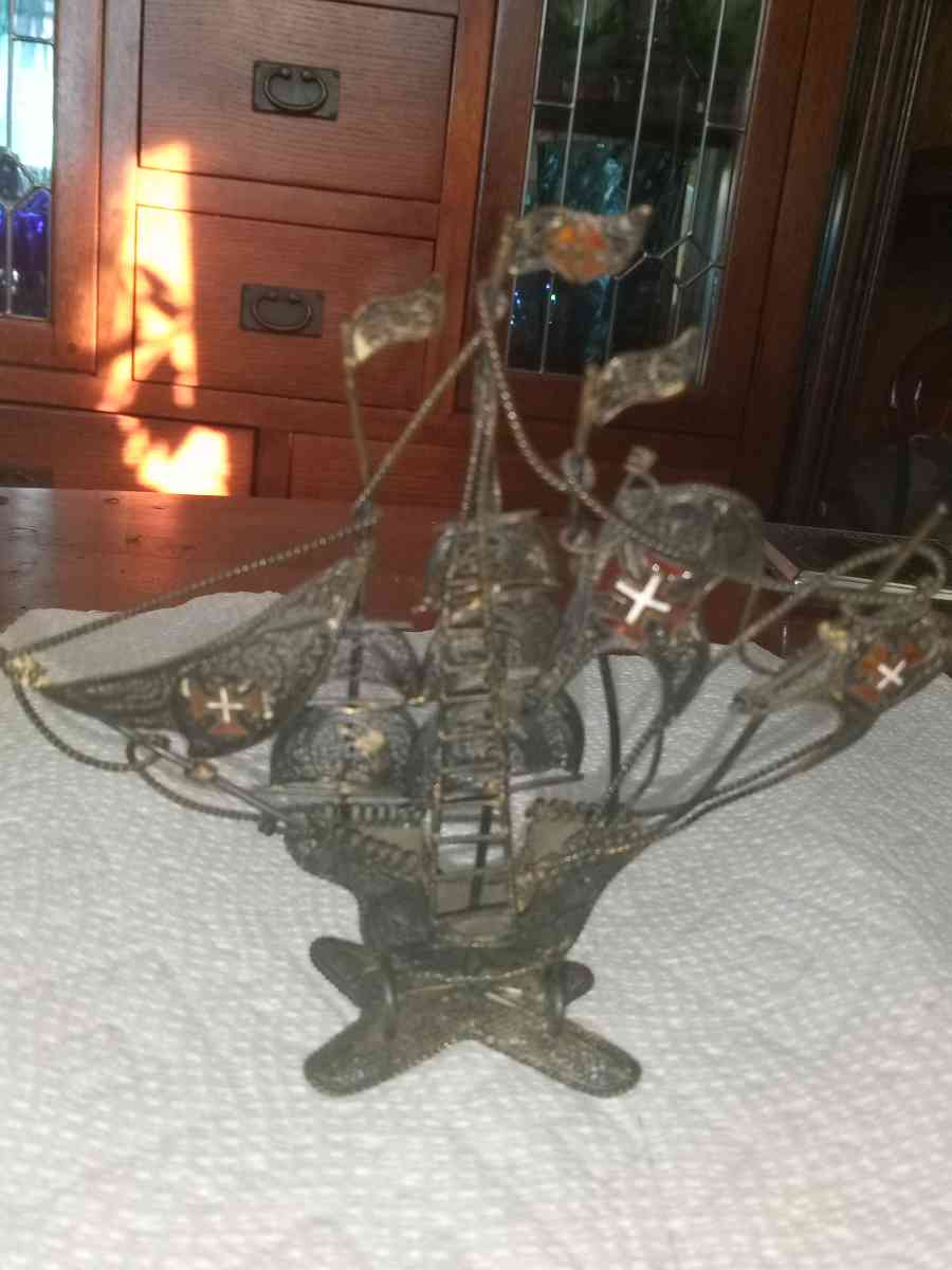 Sterling Filligree Ship - Pawtucket, Rhode Island - FleaMarketBay