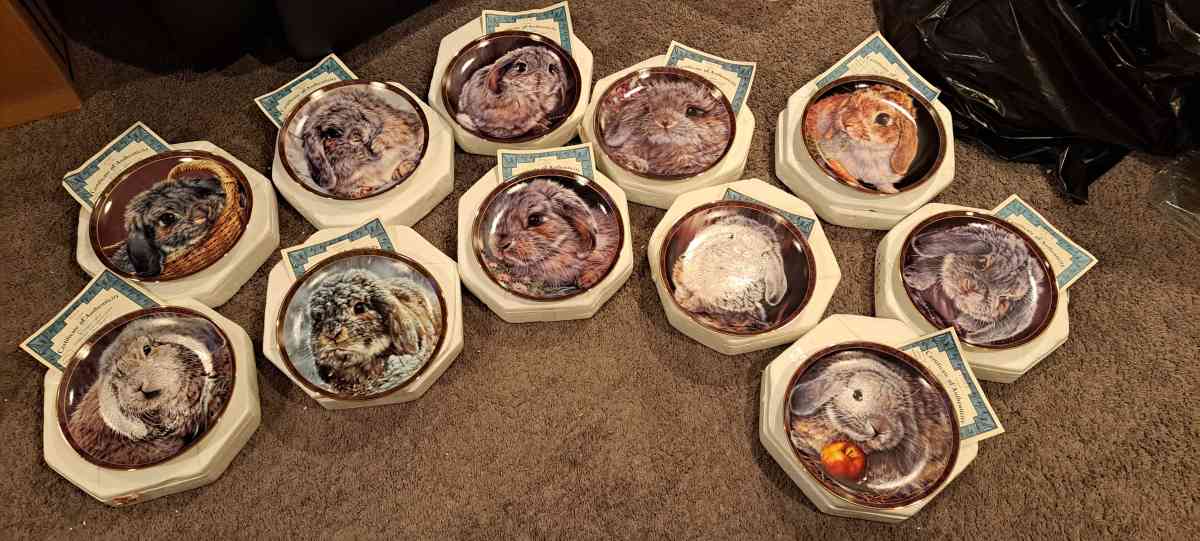 Bradford Exchange bunny tales limited edition plates - Sewell, New Jersey - FleaMarketBay
