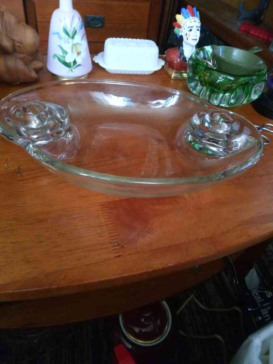 1955 Tiffin Modern num 6485 double Candleholders - Pawtucket, Rhode Island - FleaMarketBay