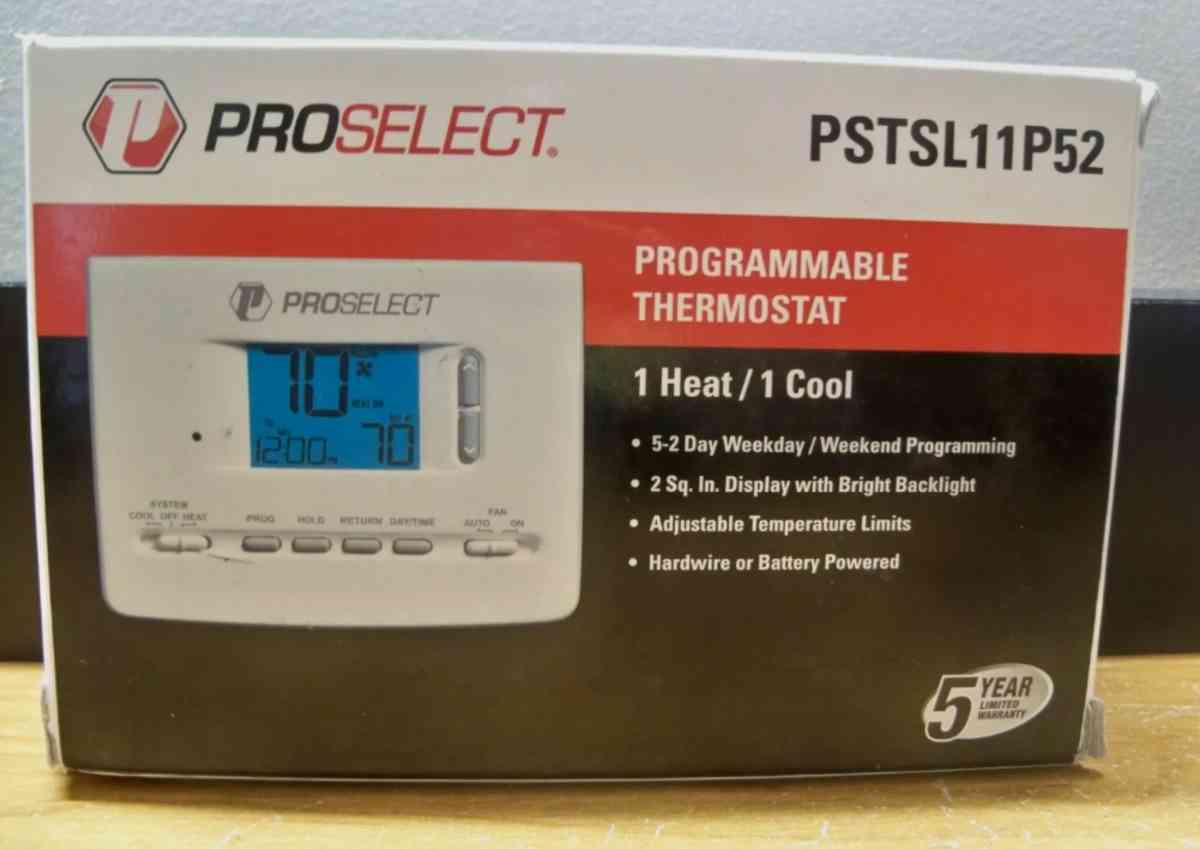Proselect programmable thermostat 1 heat 1cool - Avondale, Arizona