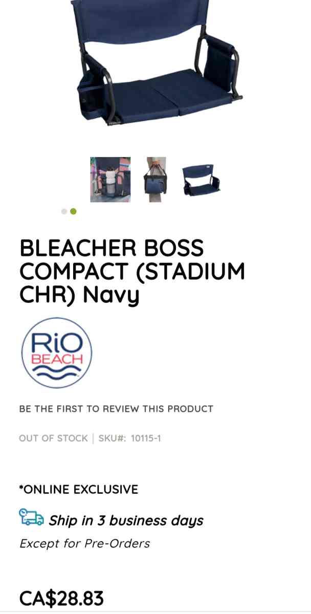 Two New Stadium Chairs - Fort Worth, Texas - FleaMarketBay