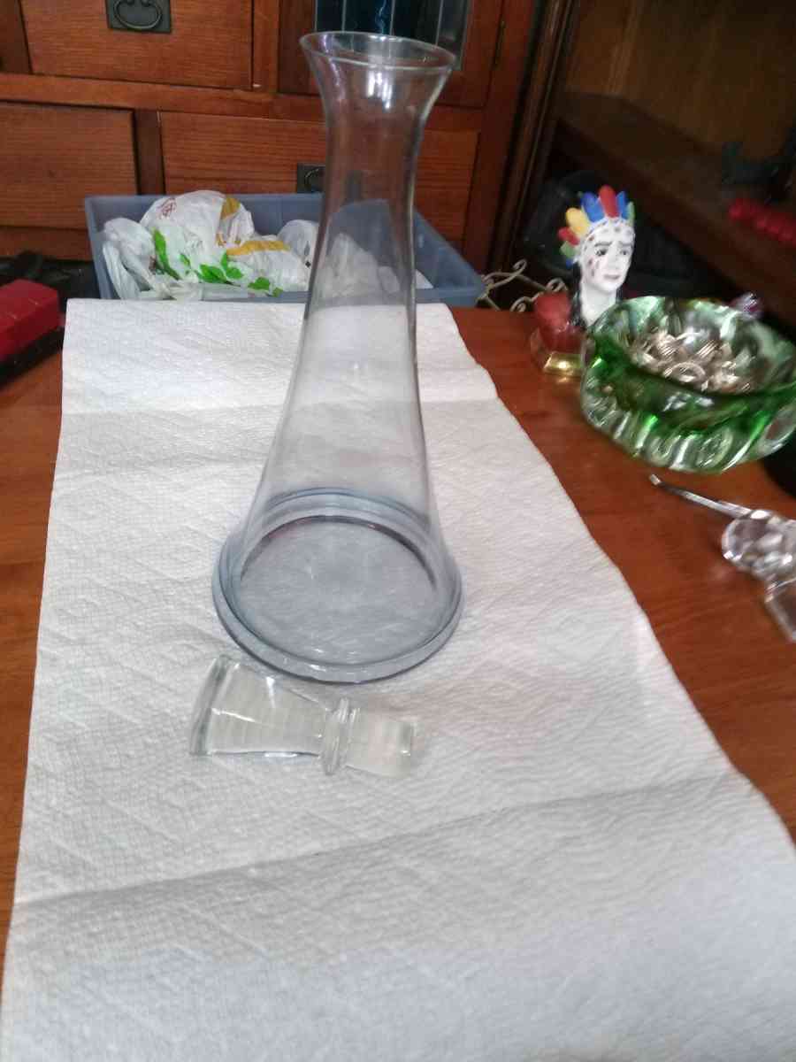 Mid Century light blue Decanter - Pawtucket, Rhode Island - FleaMarketBay