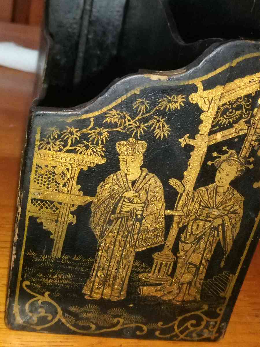 Early 1900s English Lacquer Letter Holder - Pawtucket, Rhode Island - FleaMarketBay