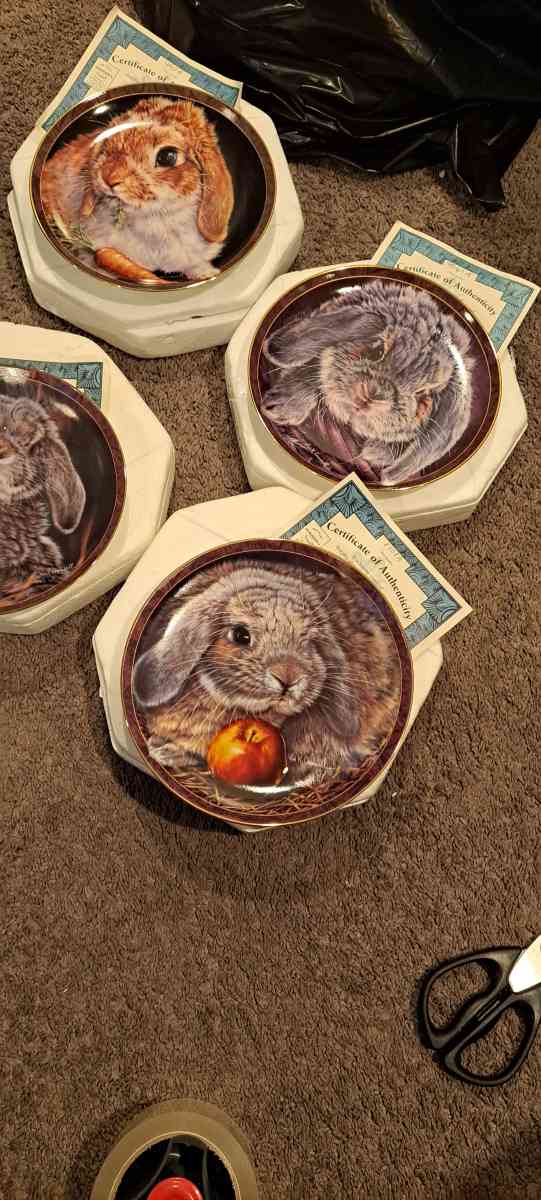 Bradford Exchange bunny tales limited edition plates - Sewell, New Jersey - FleaMarketBay