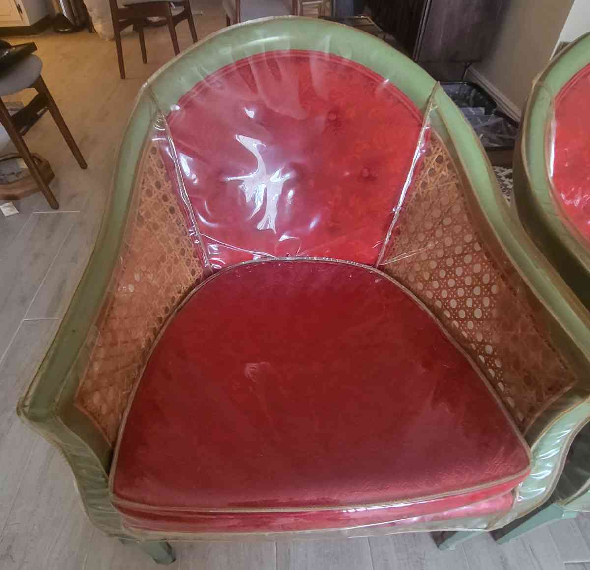 Vintage Rattan Barrel Chairs - San Diego, California - FleaMarketBay