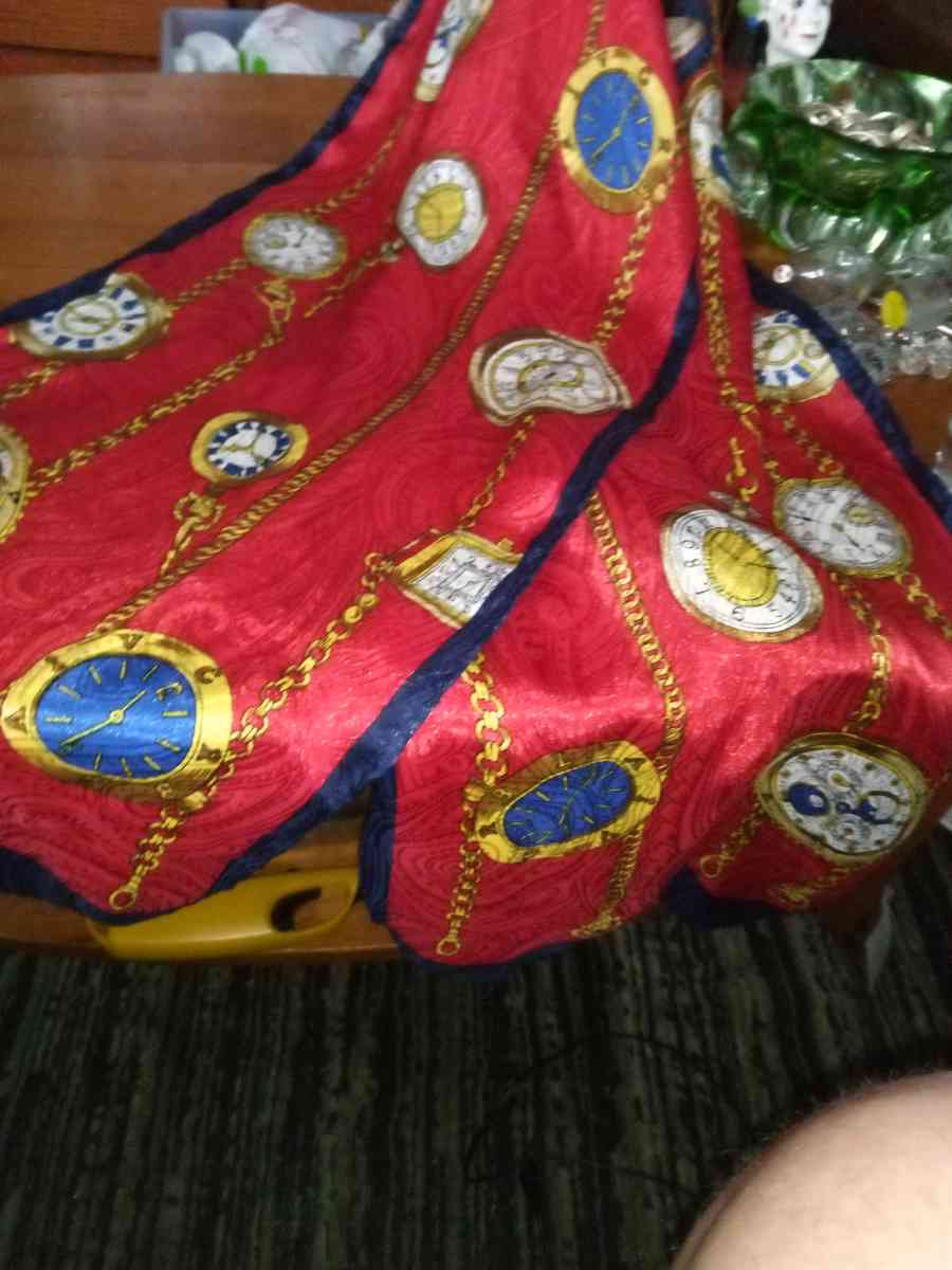 1980s Vintage  Satin Ladies Scarf - Pawtucket, Rhode Island