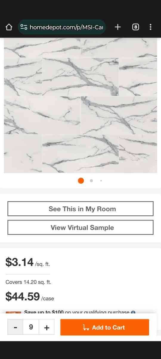 16x32 Porcelain Tile - Modesto, California - FleaMarketBay