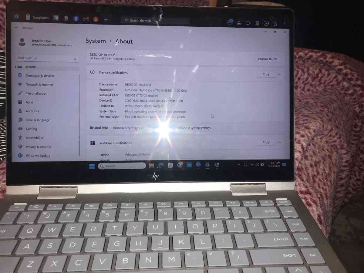 hp envy laptop