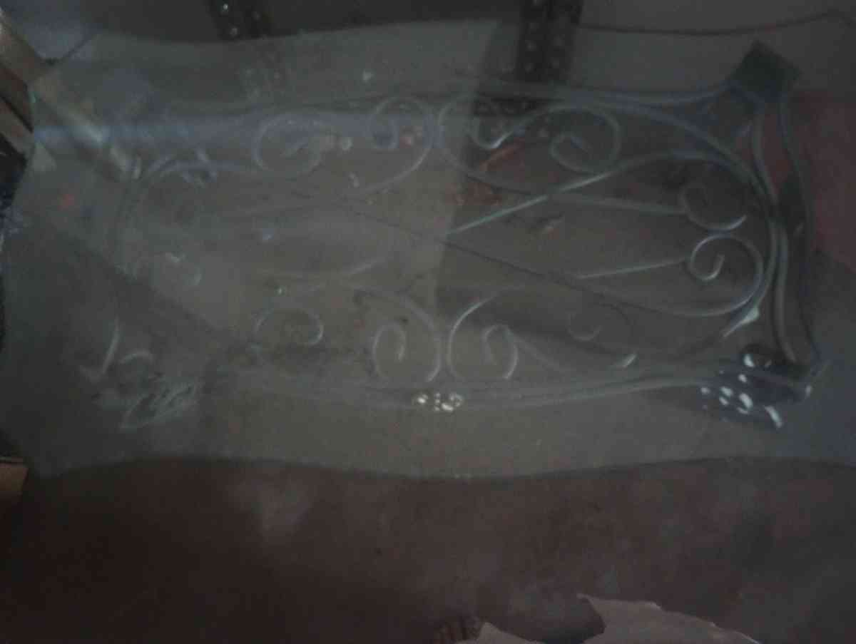 heavy medal glass table and mirror - Phoenix, Arizona - FleaMarketBay