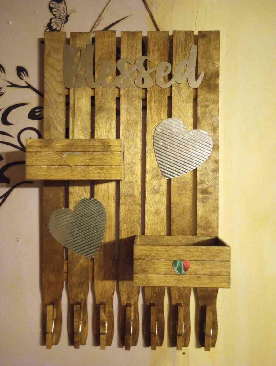 wood burned boxes trays and home made craft - Minford, Ohio