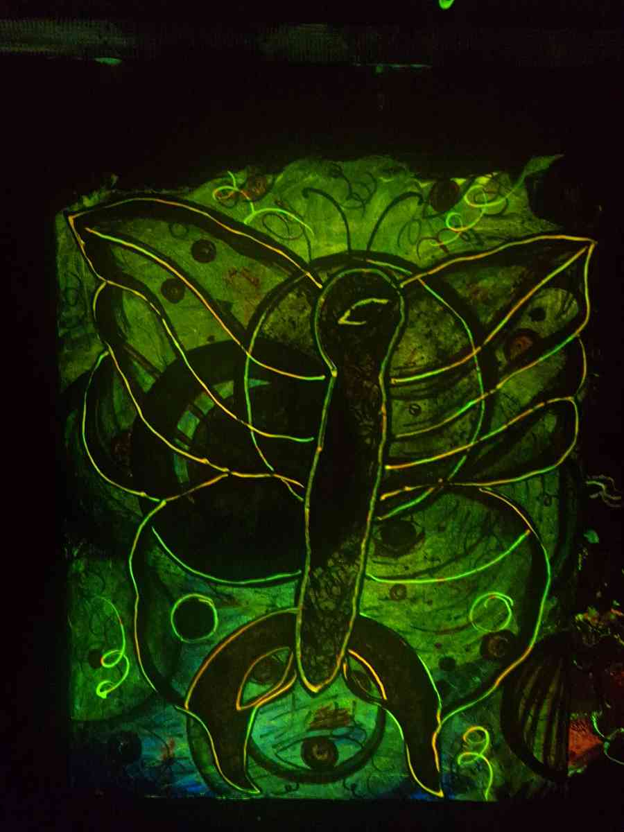 Abstract glow blacklist art canvas - Lawton, Oklahoma - FleaMarketBay