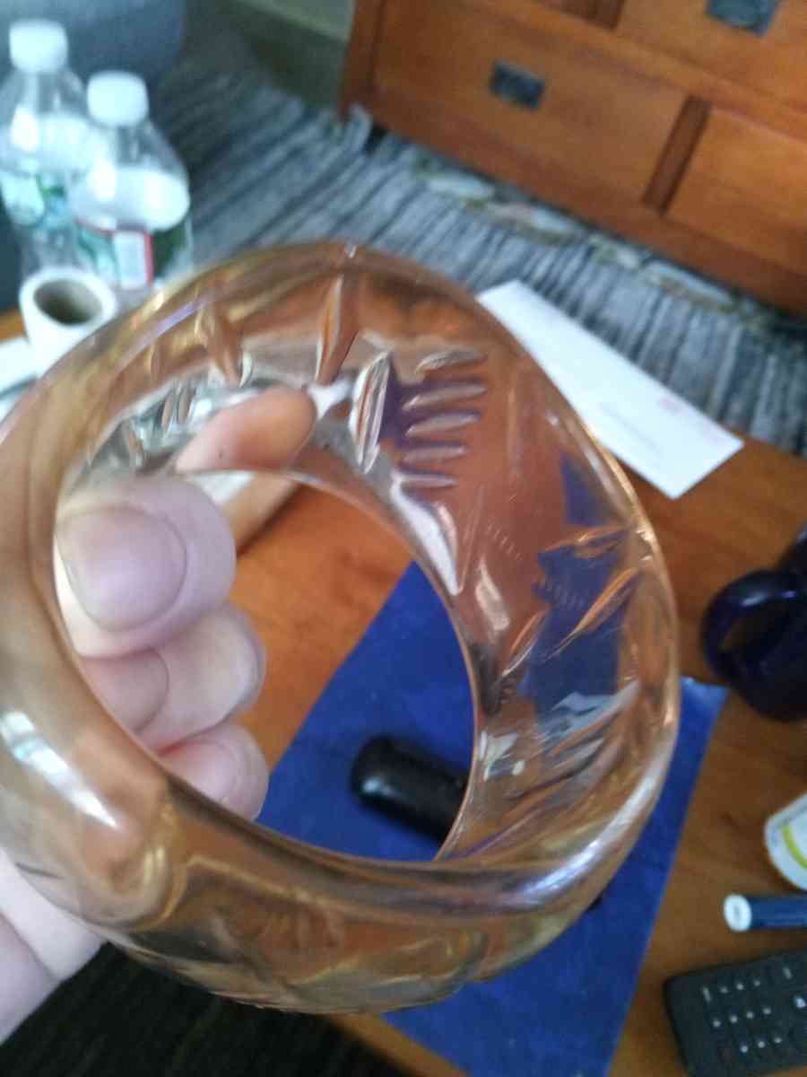 50s Carved Lucite Bangle Bracelet - Pawtucket, Rhode Island - FleaMarketBay