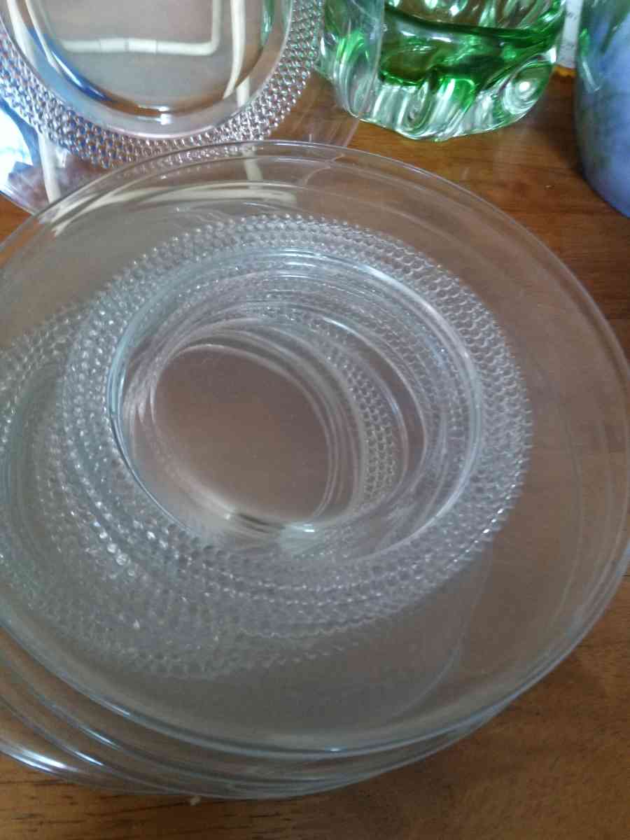 8 Duncan and Miller TEARDROPS luncheon plates - Pawtucket, Rhode Island - FleaMarketBay