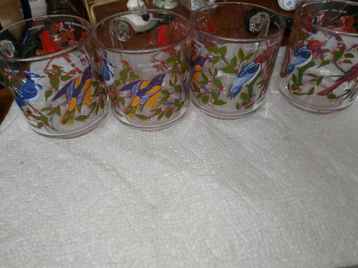 4 Arcorac Audubon Birds of America Mugs - Pawtucket, Rhode Island