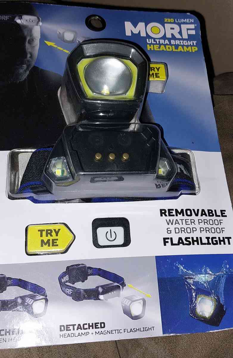 rechargeable headlamp with removable flashlight - Peru, Indiana