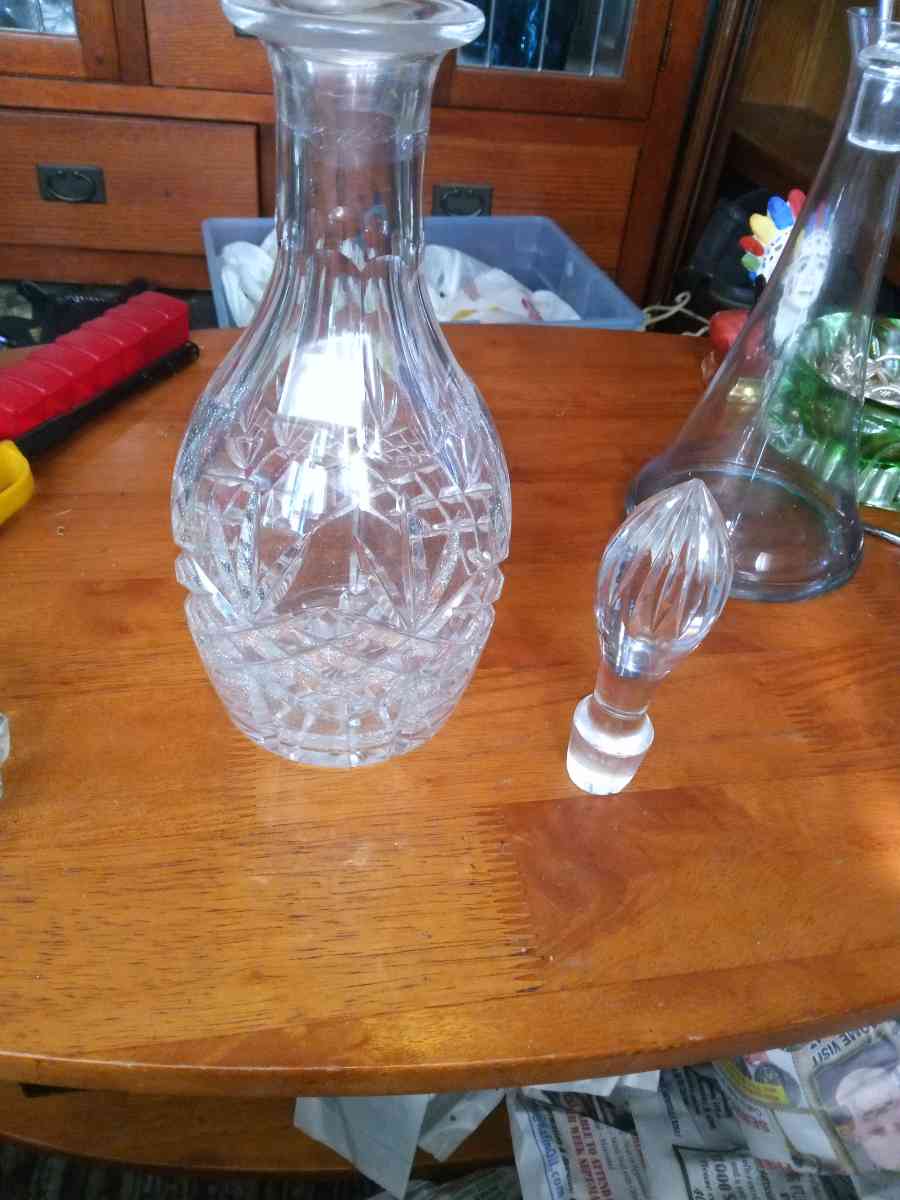 Vintage Crystal Decanter - Pawtucket, Rhode Island - FleaMarketBay