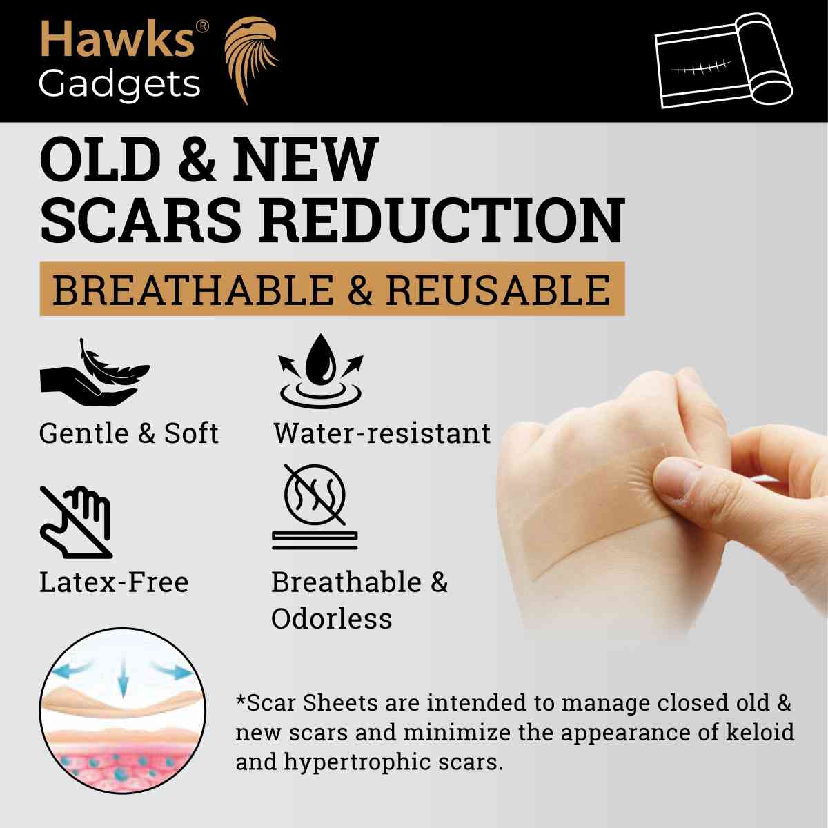 SILICONE SCAR SHEET - Lincolnwood, Illinois - FleaMarketBay