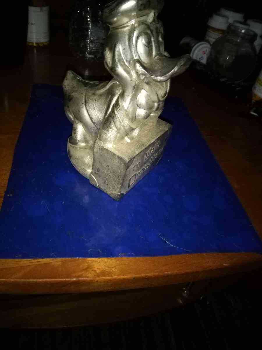 Donald Duck silver plated bank - Pawtucket, Rhode Island - FleaMarketBay