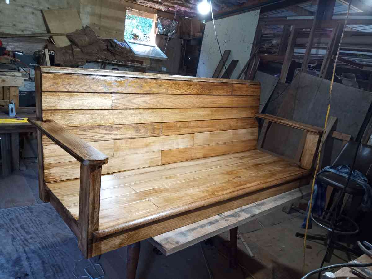 5ft Solid Oak Swing Seat - Greer, South Carolina - FleaMarketBay