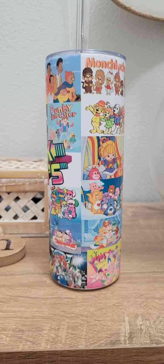 back to the 80s stainless steel tumbler - Orlando, Florida