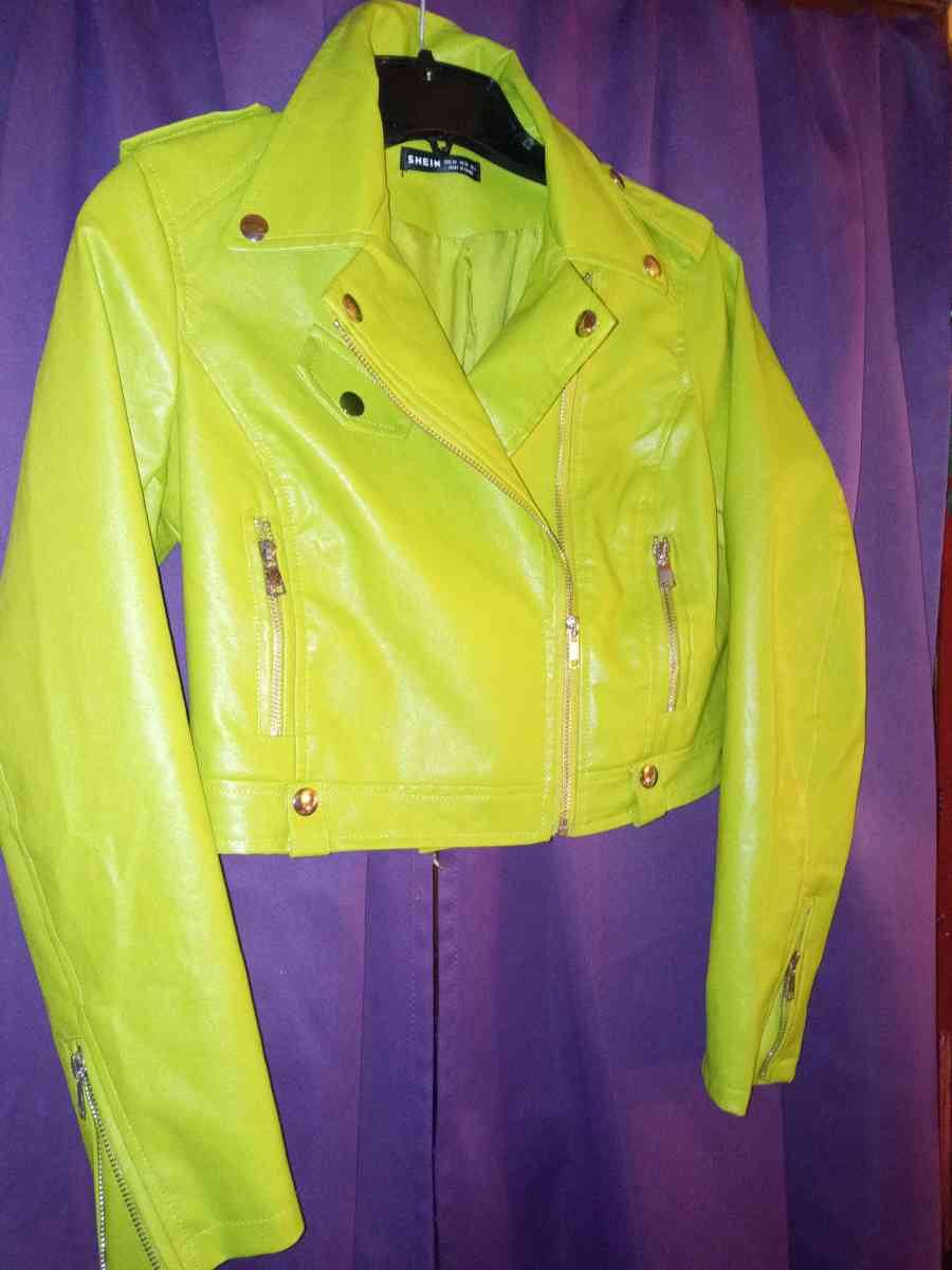 wedding dress green moto jckt black leather corset top - Indian Trail, North Carolina - FleaMarketBay