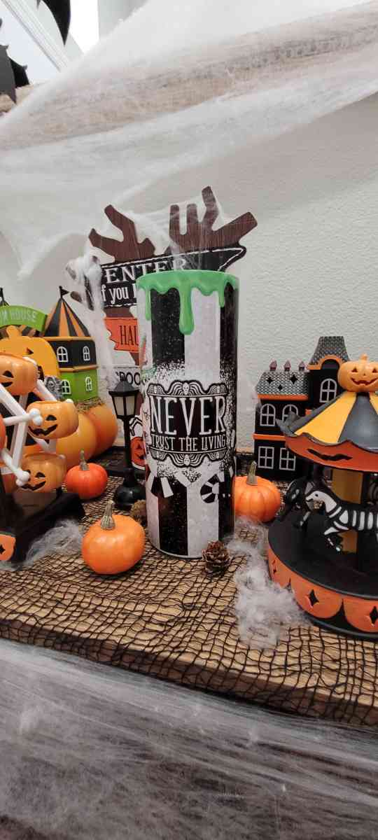 Custom Beetlejuice 20oz Sublimation tumbler - Orlando, Florida