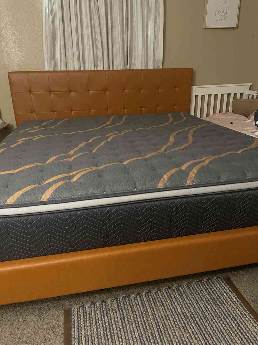 king bed frame and mattress - Sacramento, California