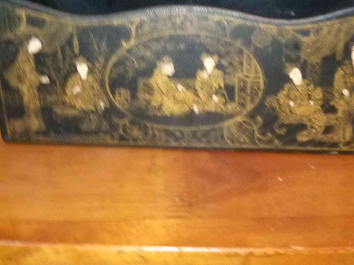 Early 1900s English Lacquer Letter Holder - Pawtucket, Rhode Island - FleaMarketBay