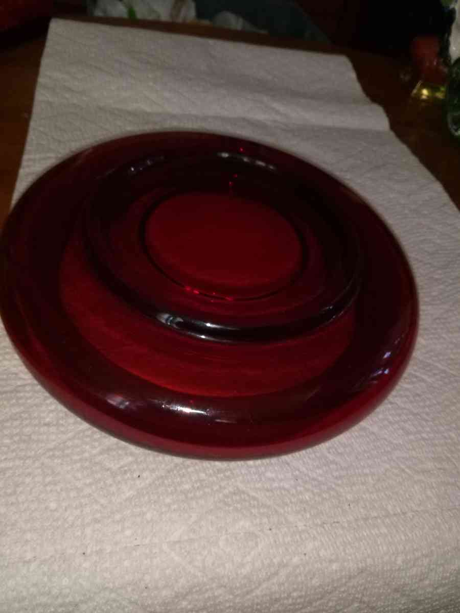 vintage Ruby bowl - Pawtucket, Rhode Island - FleaMarketBay