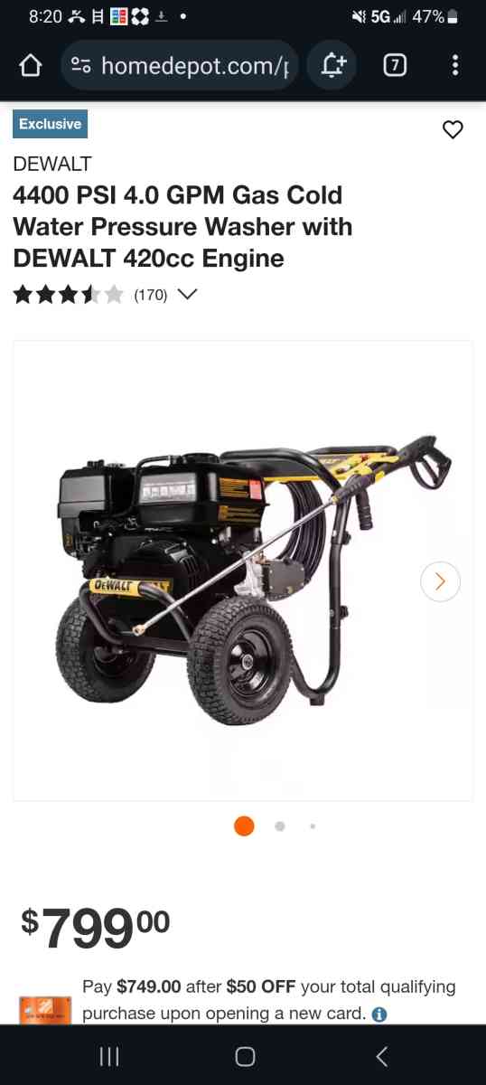 3600 psi pressure washer brand new never been used - Miami, Florida - FleaMarketBay