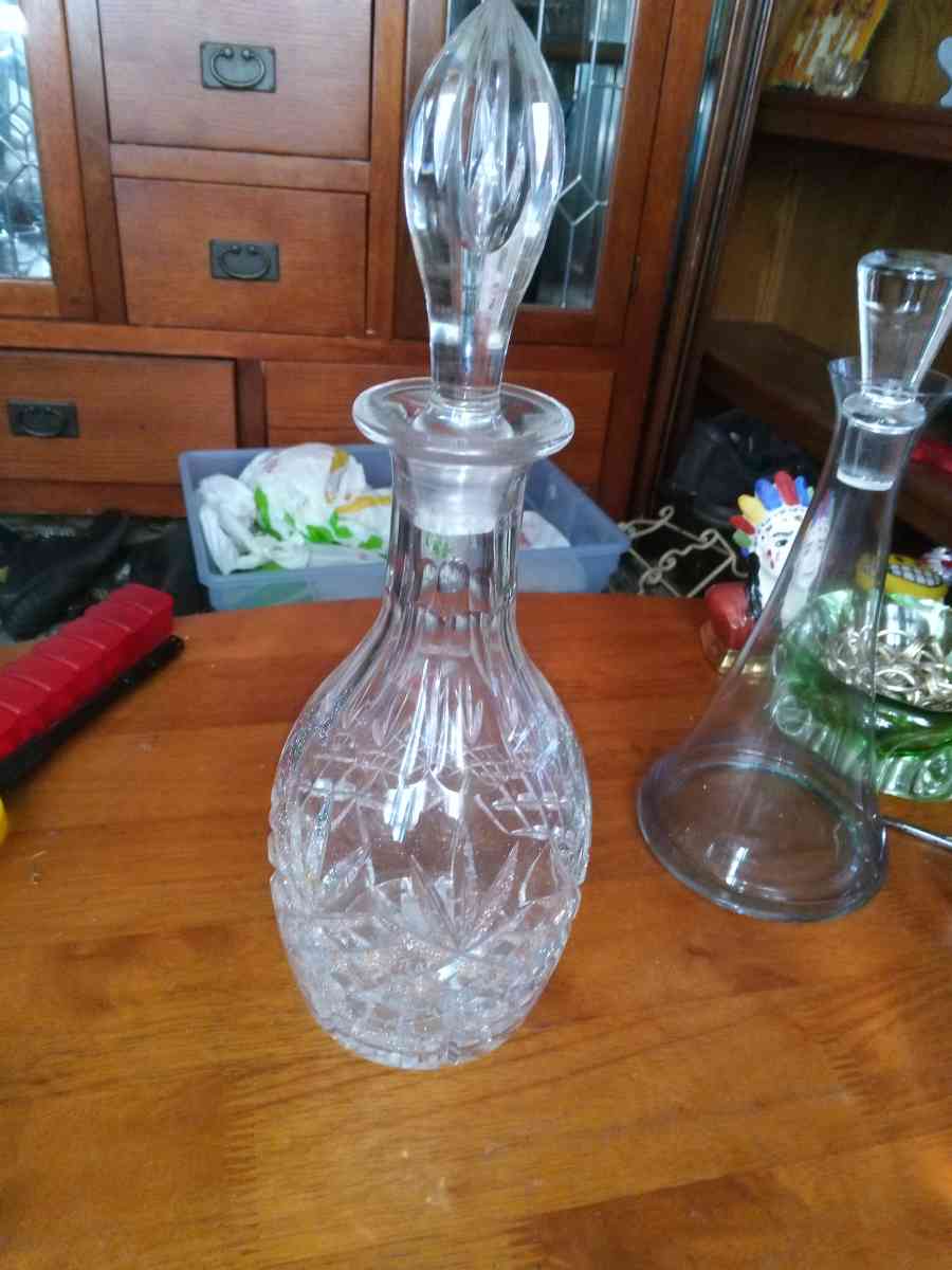 Vintage Crystal Decanter - Pawtucket, Rhode Island - FleaMarketBay