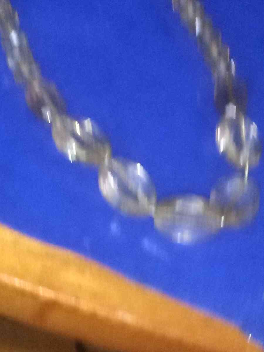 70s Crystal Necklace on chain - Pawtucket, Rhode Island - FleaMarketBay