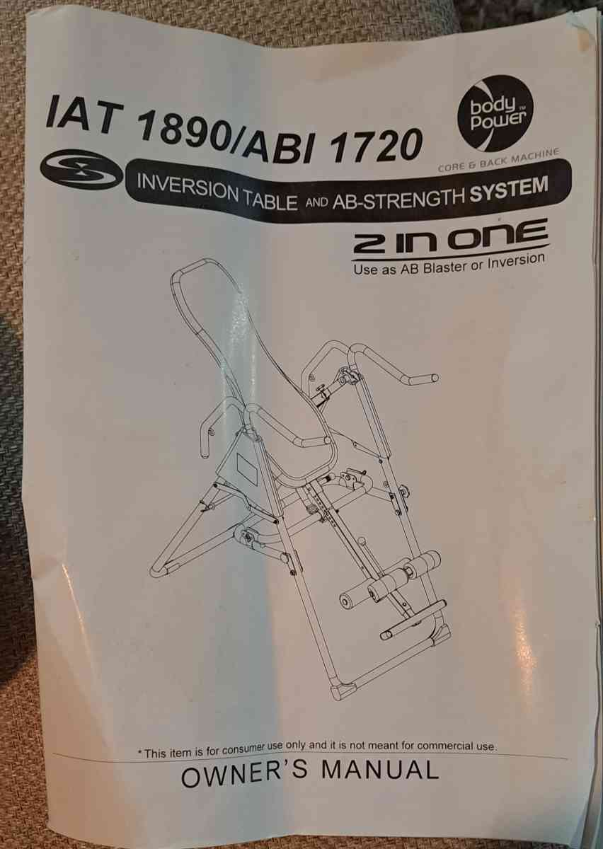 inversion table and ab strengthen - Sewell, New Jersey - FleaMarketBay
