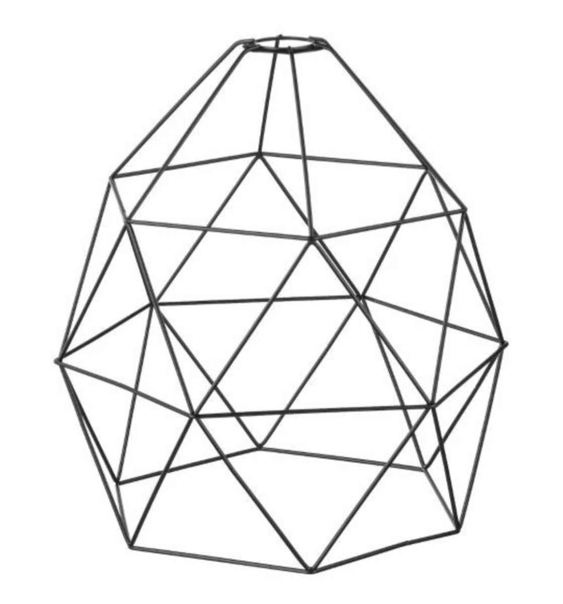 BRUNSTA Pendant lamp shade black With Cord And MOLNART LED b - Everett, Washington - FleaMarketBay