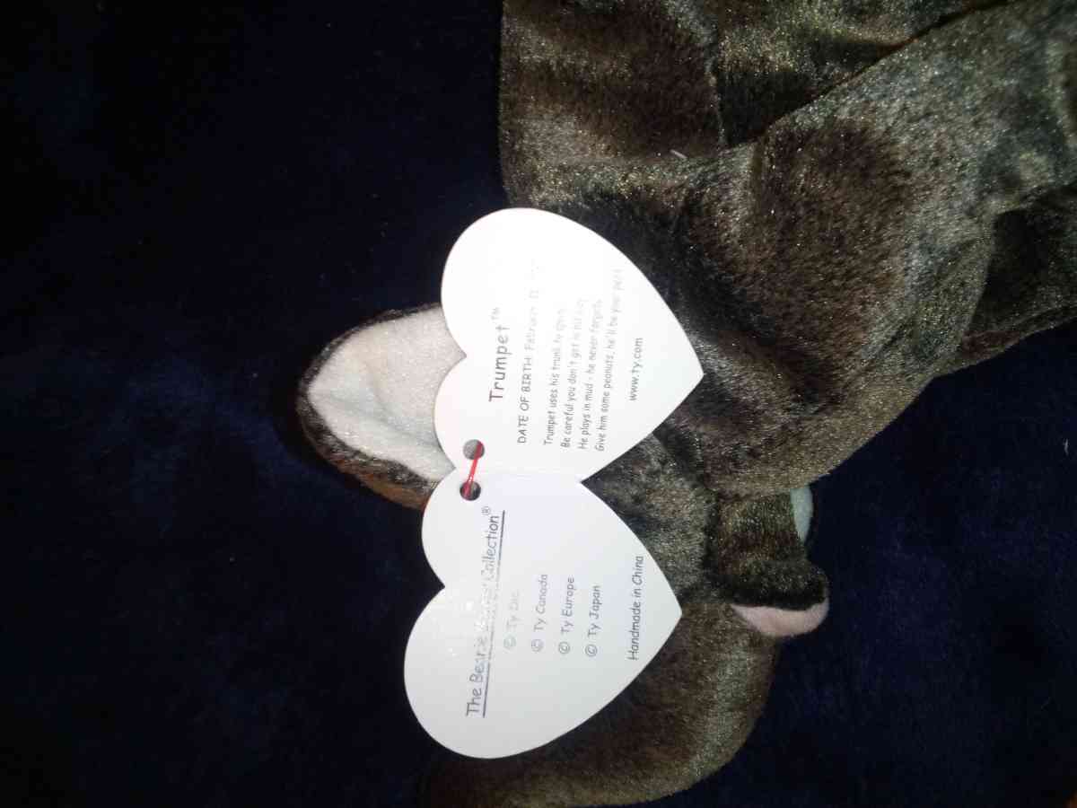 2000 Ty beanie babies Trumpet mint selling collection off - New Port Richey, Florida