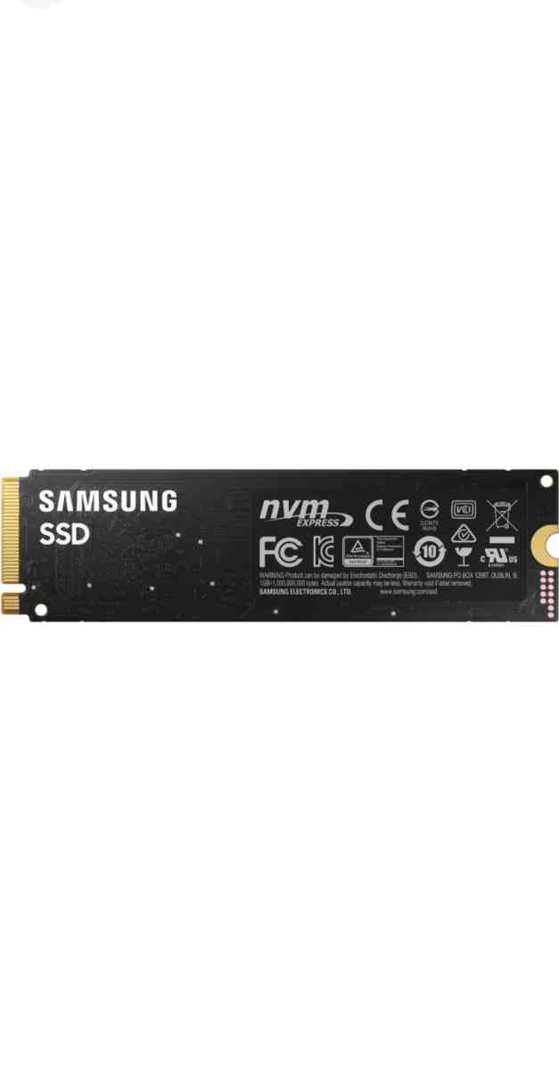 samsung  980 1tb internal gaming ssd pcie gen 3 x4 nvme - Lathrop, California - FleaMarketBay