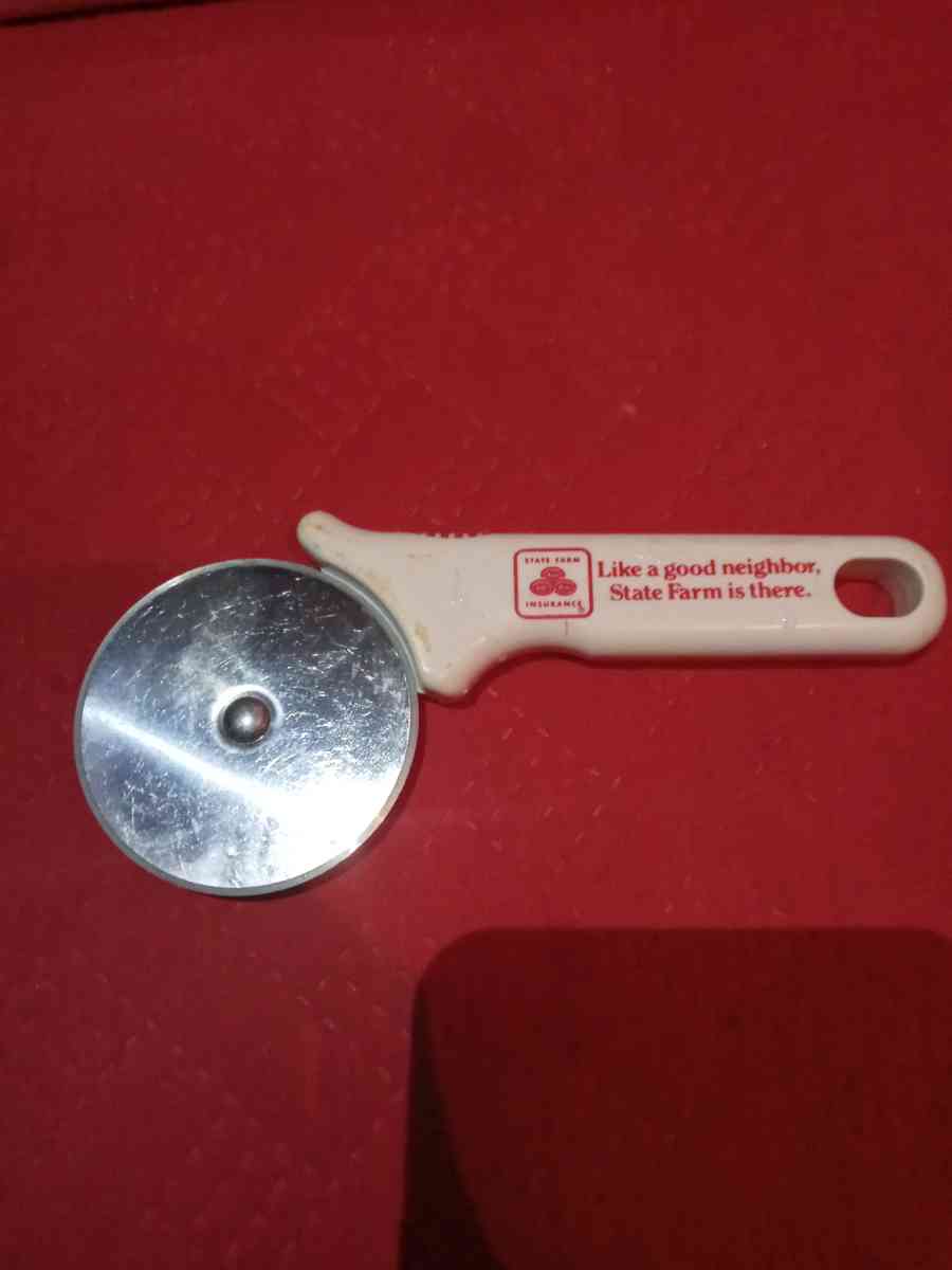 vintage State Farm Pizza  cookie cutter and wooden handle pa - Davenport, Florida - FleaMarketBay