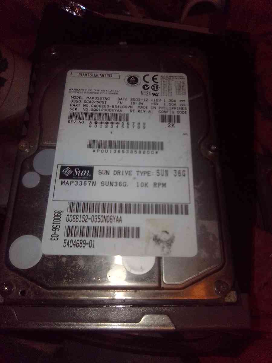 hard drives sun 36G - Modesto, California