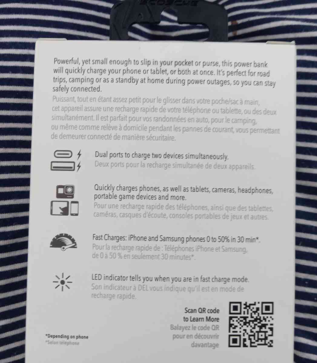 Compact 10K mAh DualPort Power Bank - Terre Haute, Indiana - FleaMarketBay