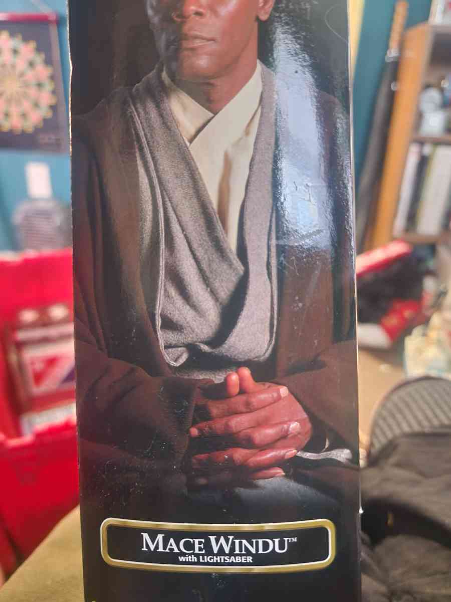 Star Wars Episode 1 Mace Windu with lightsaber - Colorado Springs, Colorado - FleaMarketBay