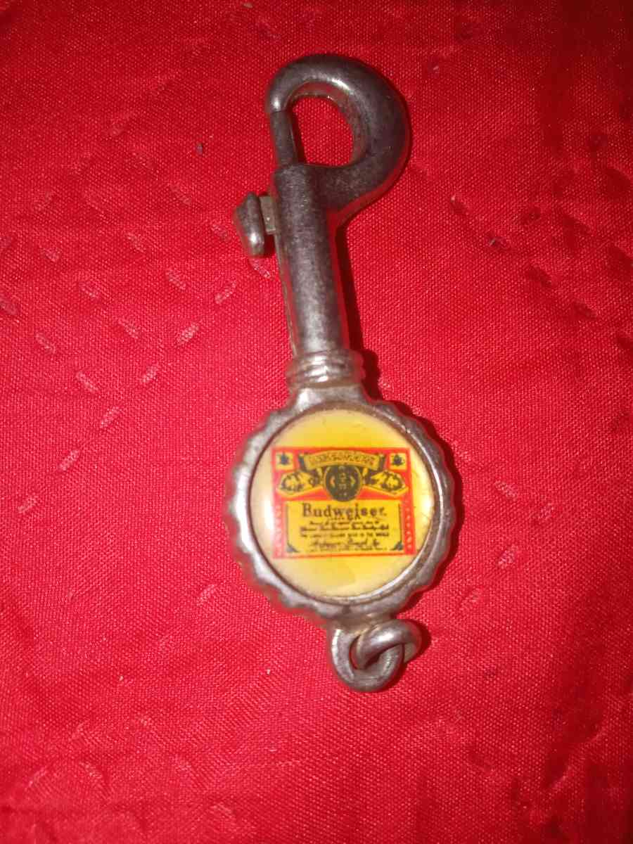 vintage antique Budweiser  metal keychain opener - Davenport, Florida - FleaMarketBay