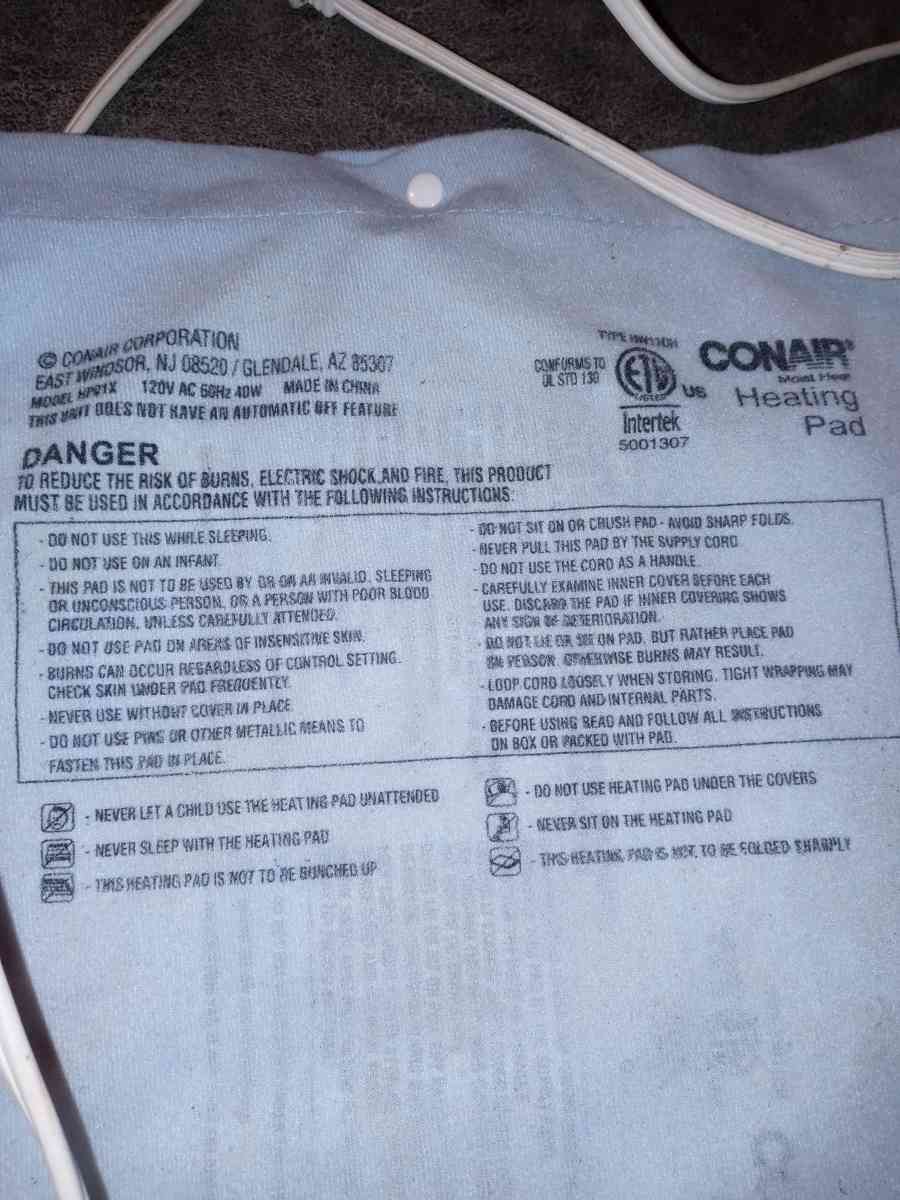 Conair Heating pad - Davenport, Florida