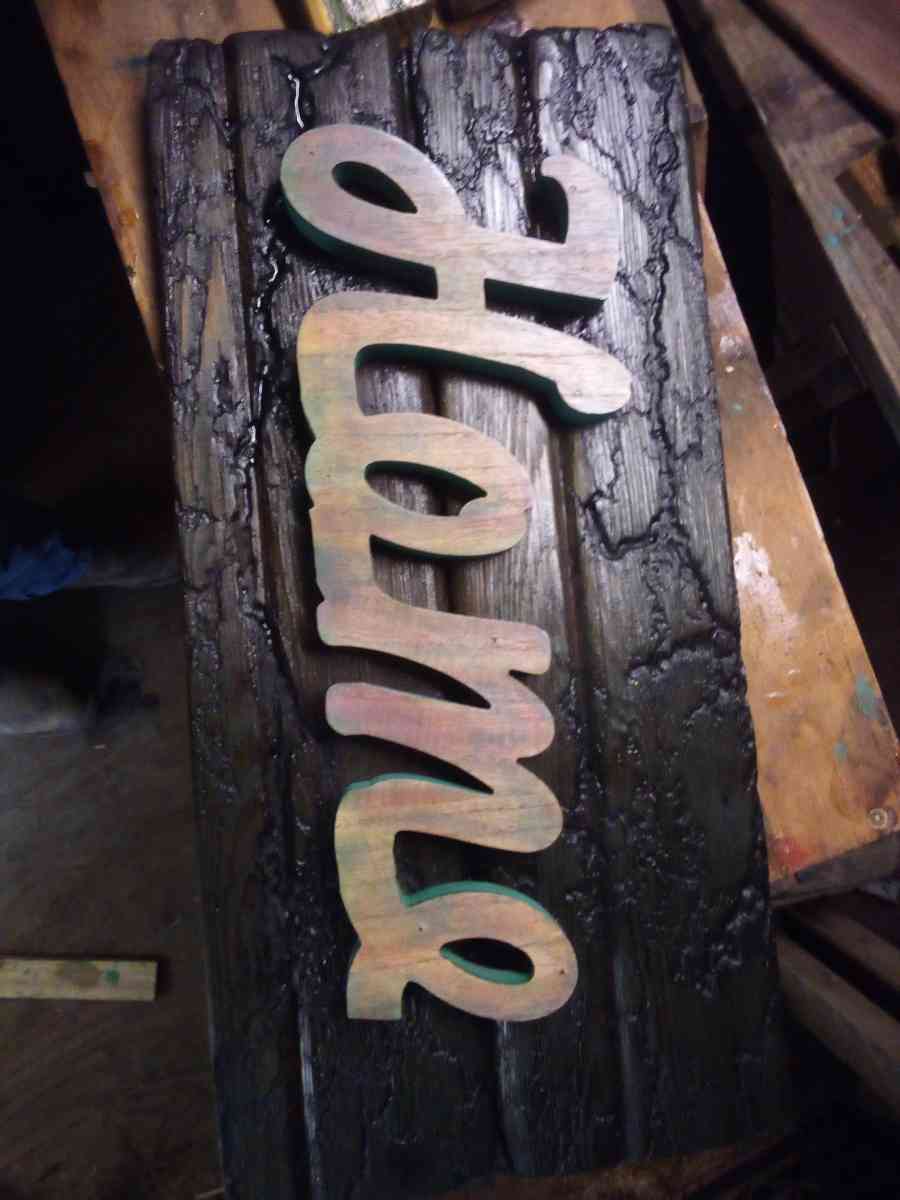 fractal burned hand made tables crosses signs - Henderson, Texas