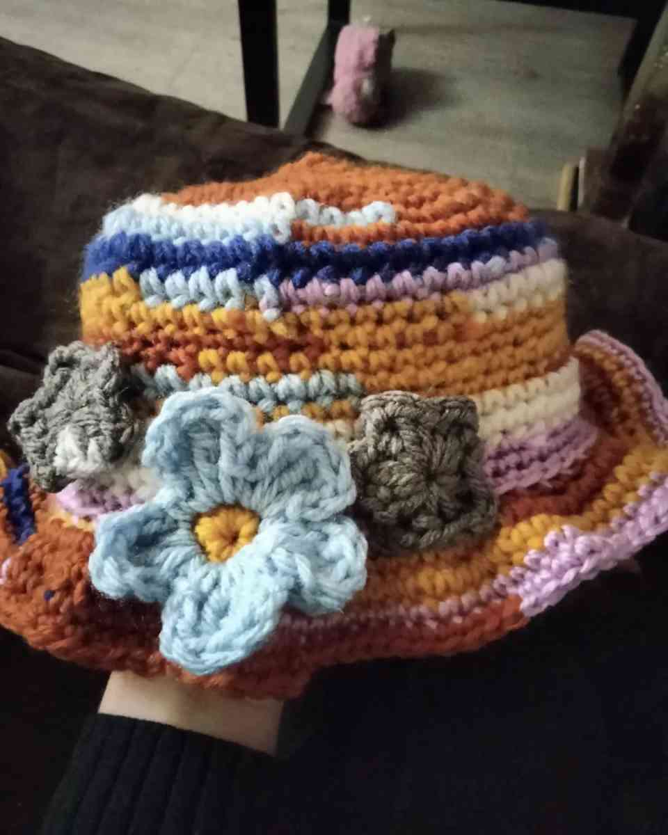 Scrap Hat with stars and flower - Baltimore, Maryland - FleaMarketBay