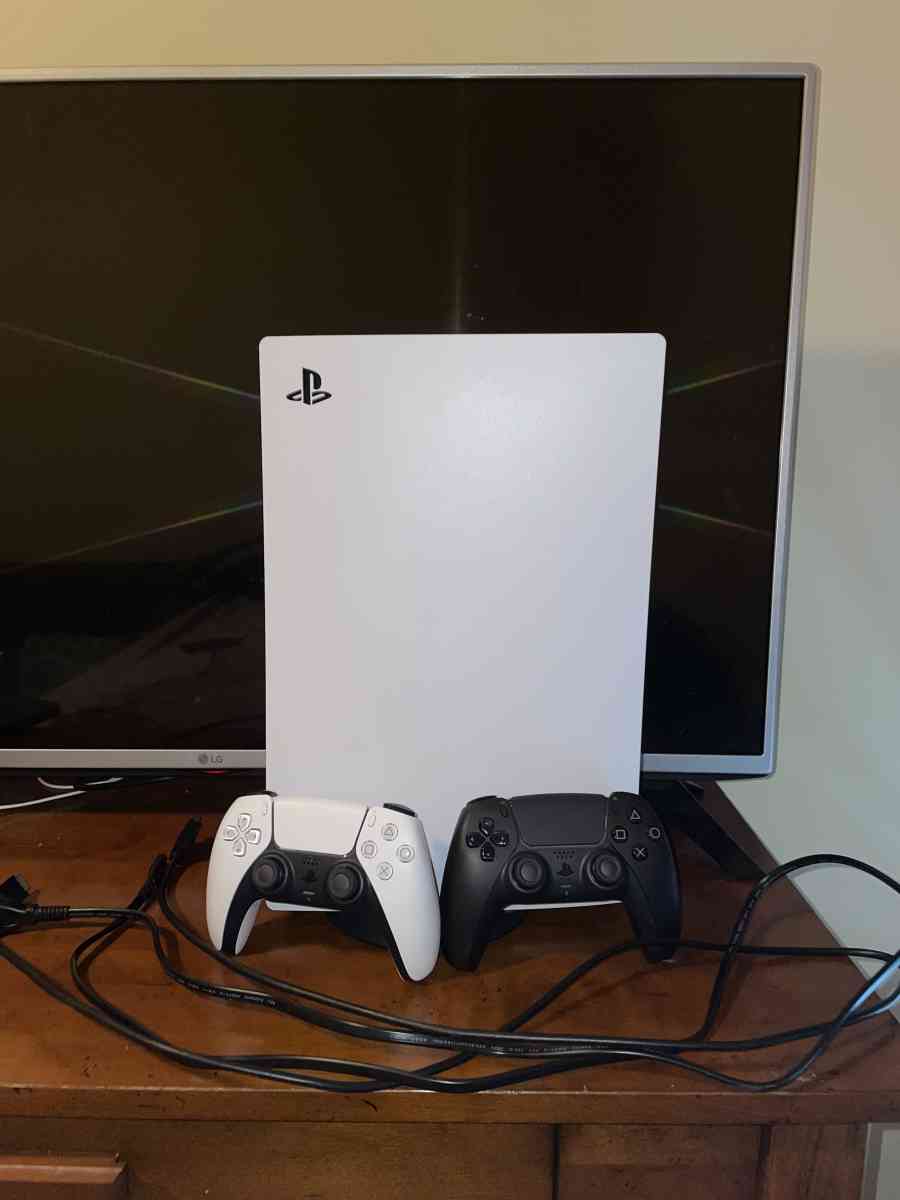 Playstation 5 with 2 controllers - College Station, Texas - FleaMarketBay