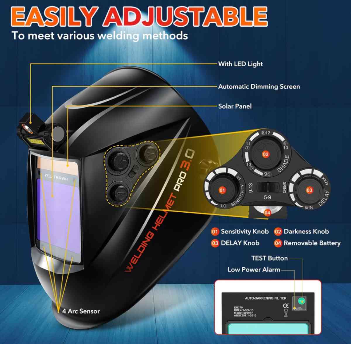 Auto Darkening Welding Helmet Large View 394 x 315 Welding H - Garden Grove, California - FleaMarketBay