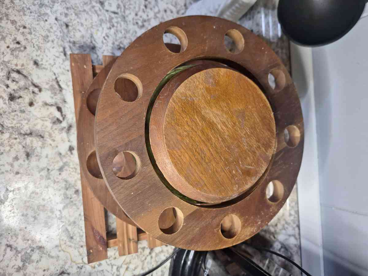 Vintage 1960s Fairfax Tobacco Humidor and Walnut Pipe Stand - Mason, Kentucky