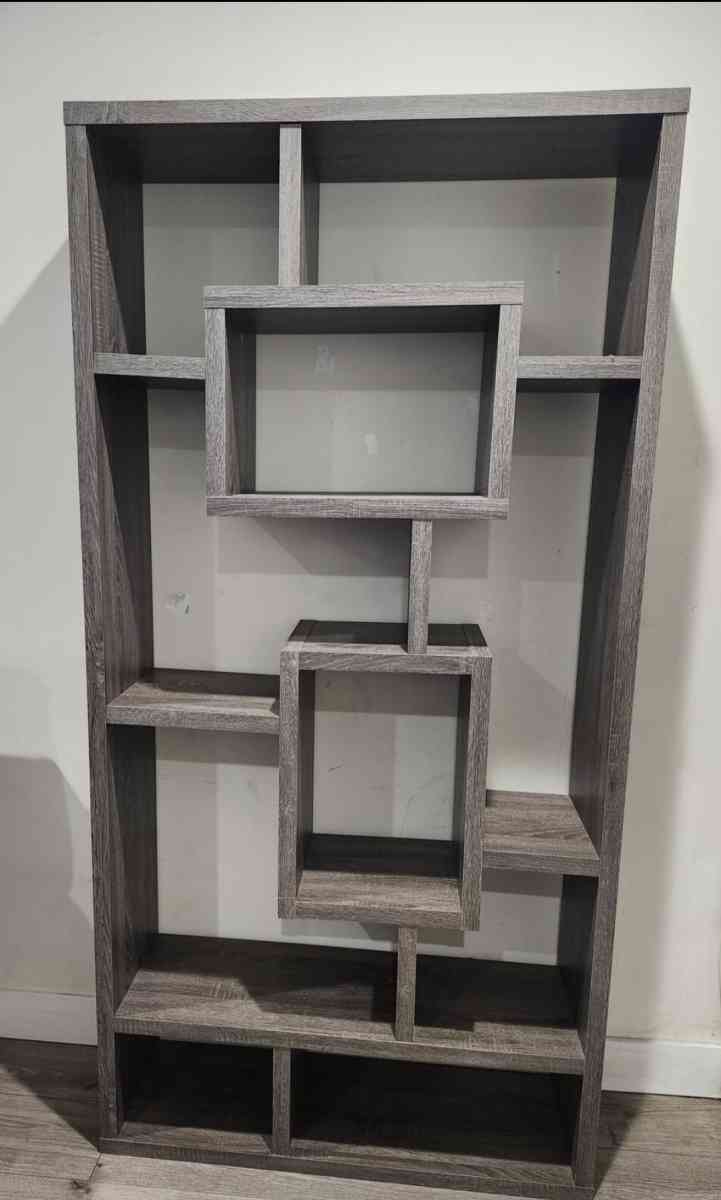 gray somkewood book shelf multiuse - Bell Gardens, California